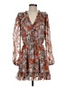 Current Air 100% Polyester Paisley Brown Casual Dress Size S - photo 1