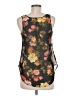 Papaya 100% Polyester Black Sleeveless Blouse Size MedEstimated - photo 2