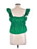 Davi & Dani Green Sleeveless Blouse Size L - photo 2