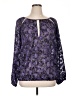Lane Bryant 100% Polyester Purple Long Sleeve Blouse Size 14 - photo 1