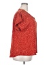 VIISHOW Red Short Sleeve Blouse Size 2X - photo 4