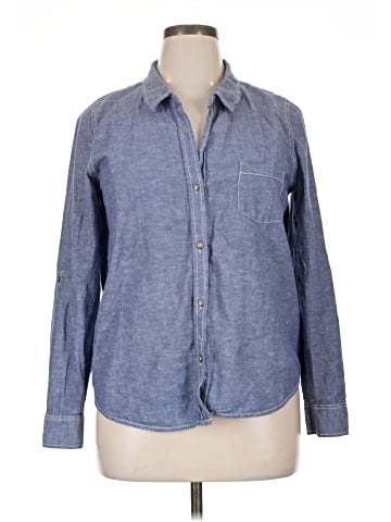 DKNY Jeans Long Sleeve Button-Down Shirt (view 1)
