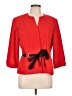 R&K 100% Polyester Solid Red 3/4 Sleeve Blouse Size 10 - photo 1