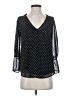 Express Polka Dots Black 3/4 Sleeve Blouse Size S - photo 1