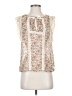 Moon Collection 100% Polyester Ivory Sleeveless Blouse Size S - photo 1