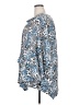 Melissa McCarthy Seven7 100% Polyester Print Blue Long Sleeve Blouse Size 2X - photo 5