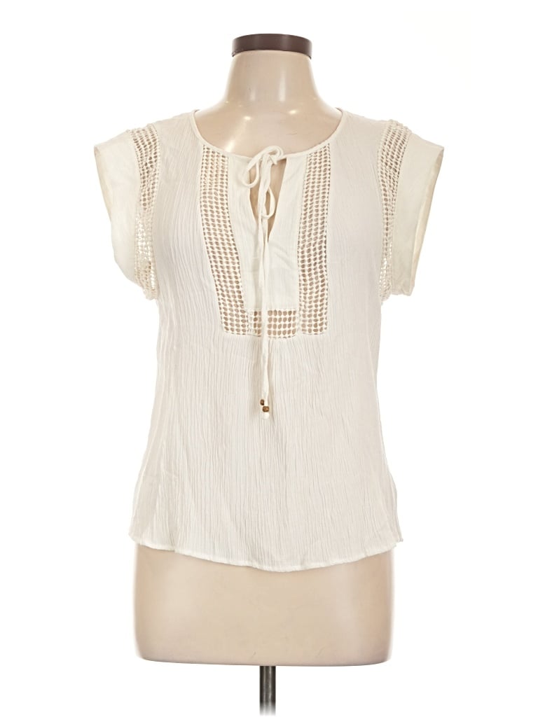 Pre-owned Daniel Rainn Sleeveless Blouse In Ivory