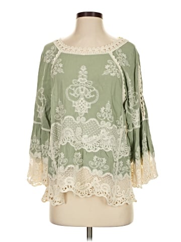 Democracy 3/4 Sleeve Blouse (view 1)
