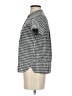 J.Crew 100% Cotton Houndstooth Gray Short Sleeve Blouse Size 00 - photo 5