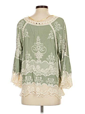 Democracy 3/4 Sleeve Blouse (view 2)