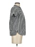 J.Crew 100% Cotton Houndstooth Gray Short Sleeve Blouse Size 00 - photo 4
