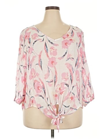 Willi Smith 3/4 Sleeve Blouse (view 1)