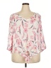 Willi Smith Pink 3/4 Sleeve Blouse Size 2X - photo 1
