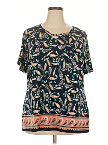 Roz & Ali Short Sleeve Blouse (view 1)