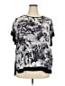 Apt. 9 Black Short Sleeve Blouse Size 2X - photo 1
