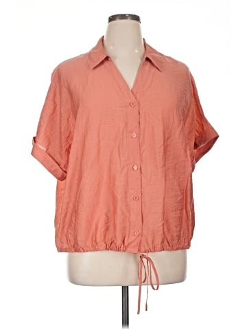 Adrianna Papell Short Sleeve Blouse (view 1)