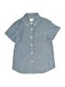 Crewcuts 100% Cotton Blue Short Sleeve Button-Down Shirt Size 4 - 5 - photo 1