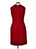 Chaps Solid Red Casual Dress Size 8 - photo 2
