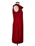 Chaps Solid Red Casual Dress Size 8 - photo 4