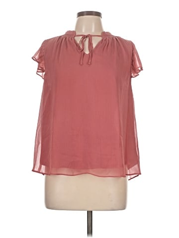 LC Lauren Conrad Short Sleeve Blouse (view 1)