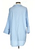 Tuckernuck 100% Polyester Stripes Blue 3/4 Sleeve Blouse Size S - photo 2