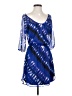 Express 100% Polyester Blue Casual Dress Size S - photo 1