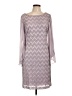 Connected Apparel Chevron-herringbone Gray Cocktail Dress Size 10 - photo 1
