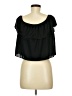 Topshop Black Short Sleeve Top Size 6 - photo 2