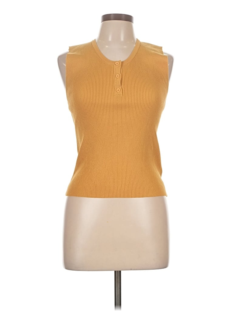 Pre-owned Mystree Sweater Vest In Yellow