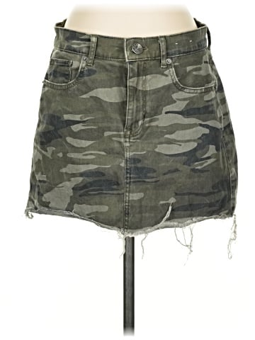 Express Denim Skirt (view 1)