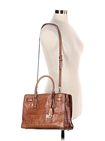 MICHAEL Michael Kors Leather Satchel (view 2)