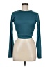 Boohoo Teal Long Sleeve Top Size 6 - photo 1