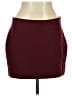 Naked Wardrobe Solid Burgundy Active Skort Size L - photo 1