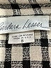 Barbara Lesser Checkered-gingham Ivory Long Sleeve Blouse Size S - photo 7