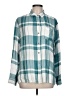 True Craft Plaid Teal Long Sleeve Button-Down Shirt Size L - photo 1
