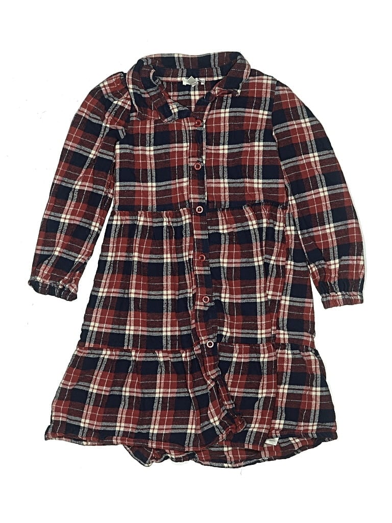 Pre-owned Assorted Brands Kids' Dress In Burgundy