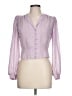 First Glance 100% Polyester Purple Long Sleeve Blouse Size 11 - photo 1
