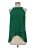 Krazy Kat 100% Polyester Green Sleeveless Blouse Size S - photo 1