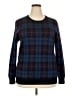 Club Room Plaid Multi Color Blue Wool Pullover Sweater Size XXL - photo 1