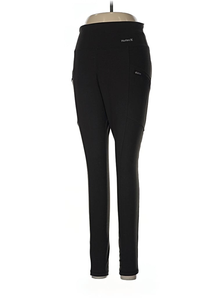 Pre-owned Hurley Active Pants In Black