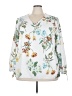 Brooke Shields Timeless 100% Polyester White 3/4 Sleeve Blouse Size 24W - photo 1