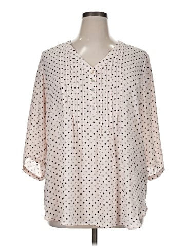 Rose + Olive 3/4 Sleeve Blouse (view 1)