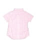 Crewcuts Checkered-gingham Pink Short Sleeve Button-Down Shirt Size 2 - photo 2