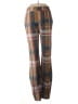 Unbranded 100% Polyester Plaid Brown Blue Casual Pants Size M - photo 1