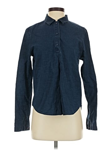 Ines de la Fressange for Uniqlo Long Sleeve Button-Down Shirt (view 1)