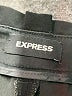 Express 100% Polyester Solid Black Casual Pants Size 8 - photo 7