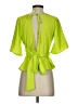 JOA Green Short Sleeve Blouse Size S - photo 2