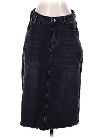 Allegra K Denim Skirt (view 1)