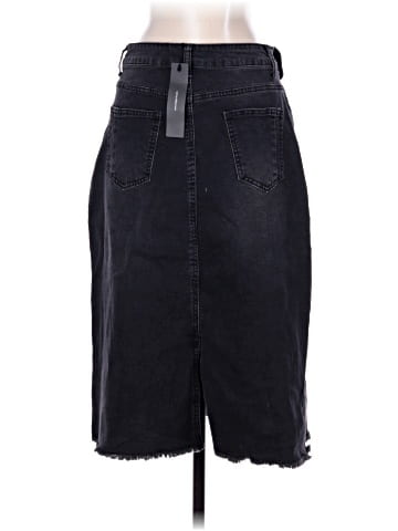 Allegra K Denim Skirt (view 2)