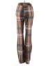 Unbranded 100% Polyester Plaid Brown Blue Casual Pants Size M - photo 2